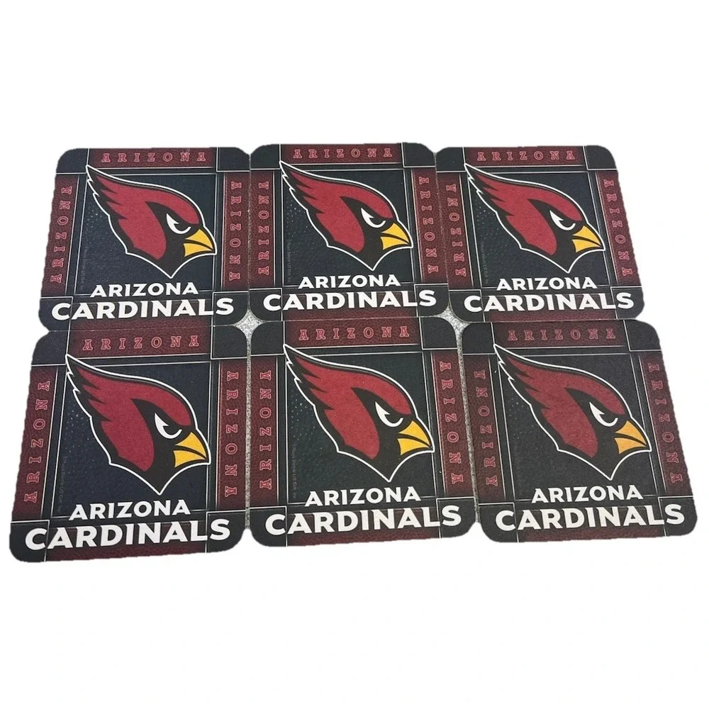 Lot Of 6‎ Arizona Cardinals Coasters Team NFL Coasters
